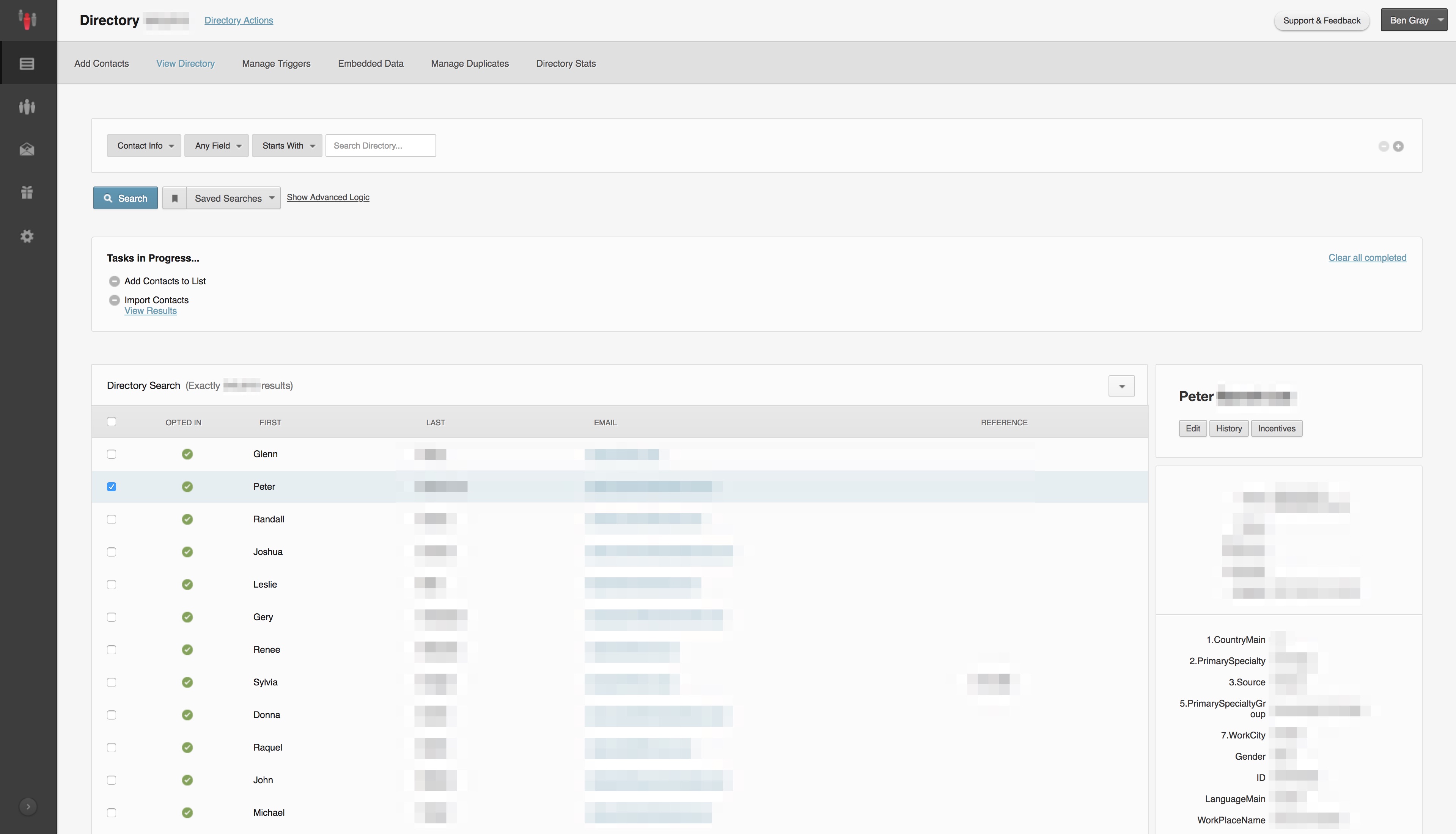 Target Audience Interface